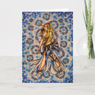 Kalila Belly Dancer Holiday Card