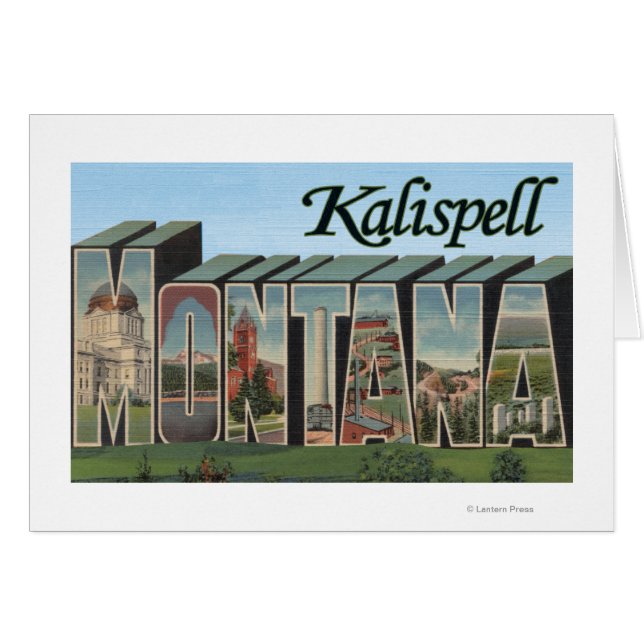 Kalispell, Montana - Large Letter Scenes (Front Horizontal)