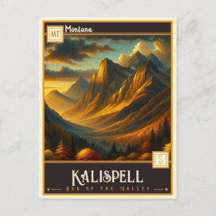 Kalispell, Montana   Vintage Postcard