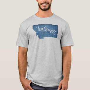 Kalispell Montana Wood Grain T-Shirt