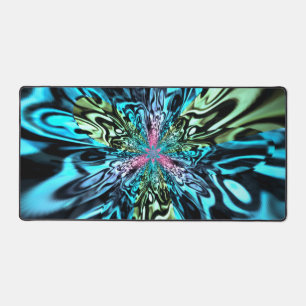 Kaliverse Electric Energy Fractal Art #3 Desk Mat