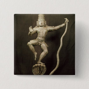 Kaliya Krishna 15 Cm Square Badge