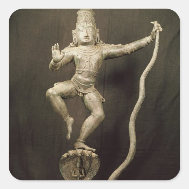 Kaliya Krishna Square Sticker (Front)