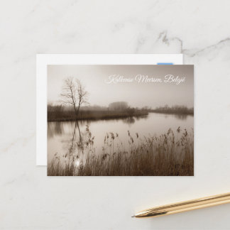 Kalkense meersen, Tranquil Landscape, Belgium Holiday Postcard