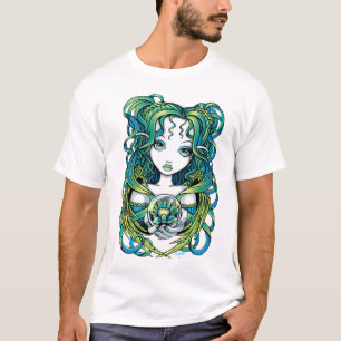"Kallan" Green Lotus Water Angel Top