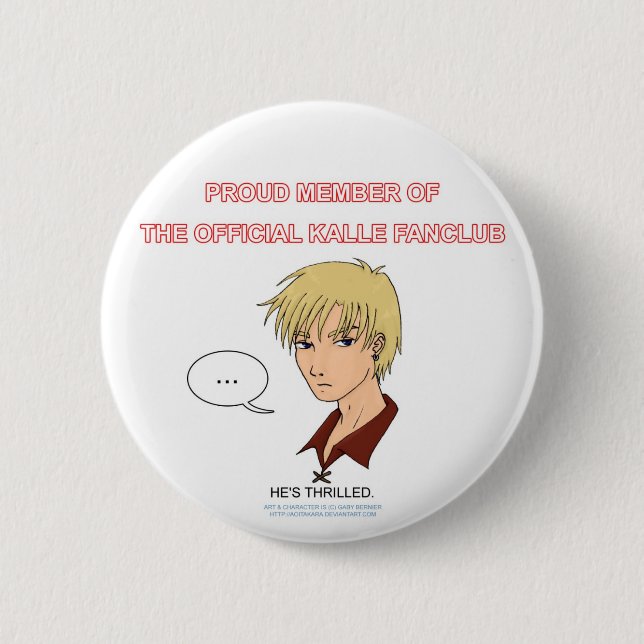 Kalle Fanclub Button (Front)
