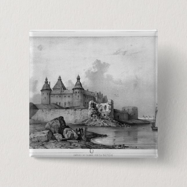 Kalmar Castle 15 Cm Square Badge (Front)