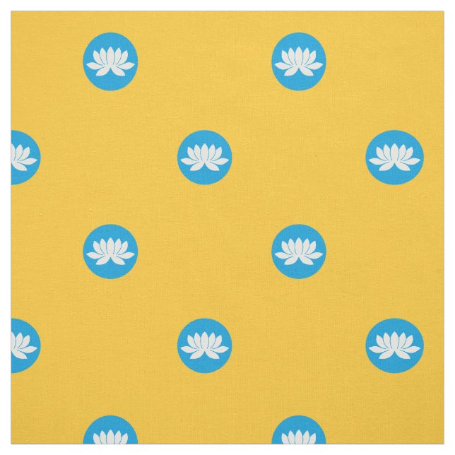 Kalmykia Flag Fabric (Swatch)