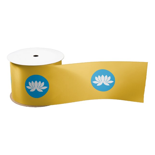 Kalmykia Flag Satin Ribbon (Spool)