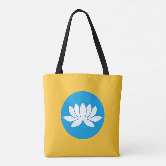 Kalmykia Flag Tote Bag (Back)
