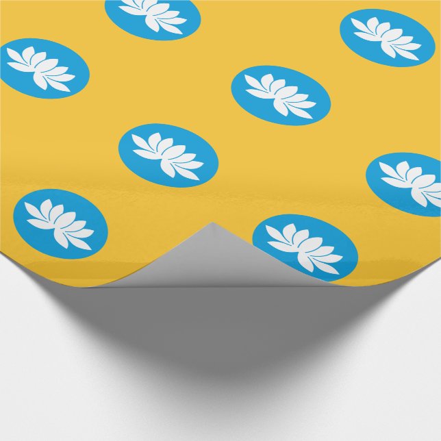 Kalmykia Flag Wrapping Paper (Corner)