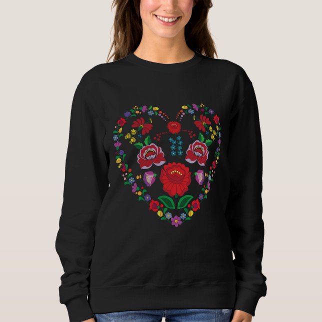 Kalocsa Embroidery Women's Basic Sweatshirt (Front)