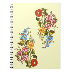 kalocsai floral motifs notebook