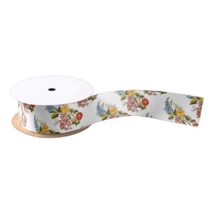 kalocsai flowers satin ribbon
