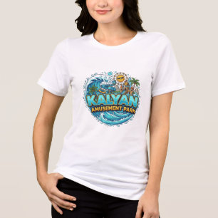 Kalyan Amusement Park Wave-Typography Logo Tee