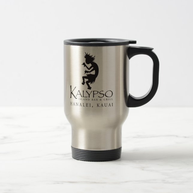 Kalypso Kane Logo in Black Travel Mug (Right)