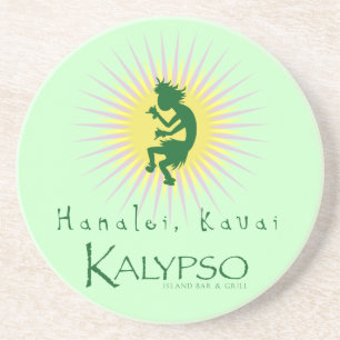 Kalypso Kane Yellow Sunburst Coaster