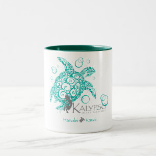 Kalypso Sea Turtle Two-Tone Coffee Mug