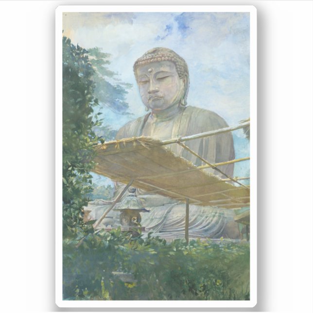 Kamakura Daibutsu Buddha watercolor painting (Front)