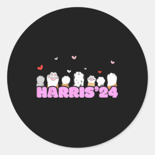 Kamal Kamala Harris First Female President 2024 Classic Round Sticker