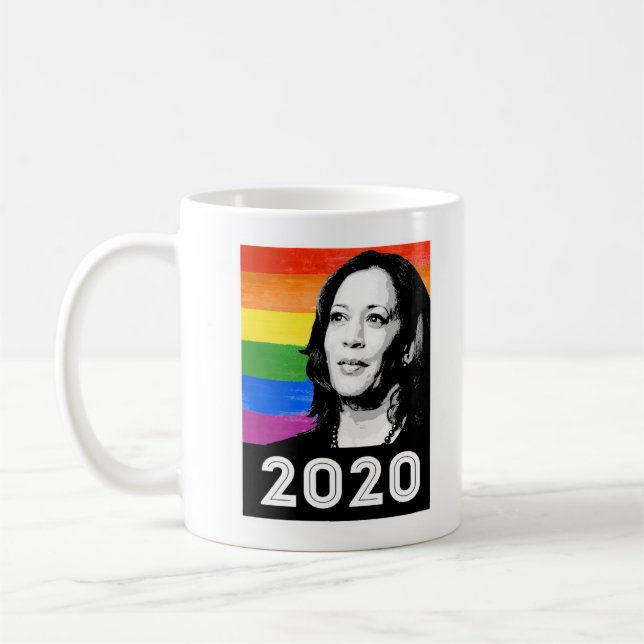 KAMALA 2020 PRIDE POSTER COFFEE MUG (Left)