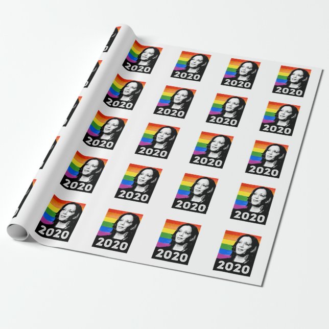 KAMALA 2020 PRIDE POSTER WRAPPING PAPER (Unrolled)