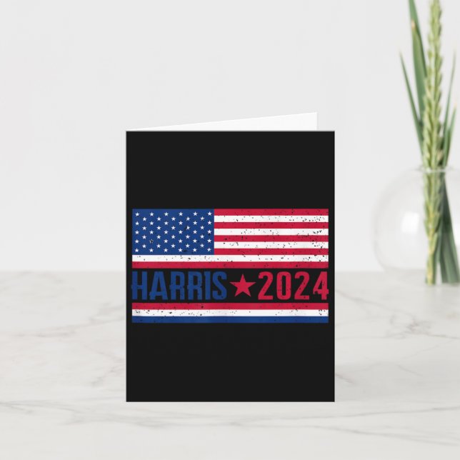 Kamala 2024 American Flag  Card (Front)