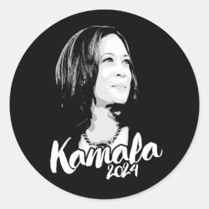 Kamala 2024 classic round sticker