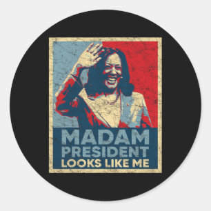 Kamala 2024 classic round sticker