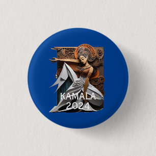 Kamala 2024 for President Thunder_Cove 3 Cm Round Badge