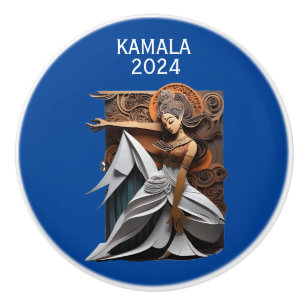 Kamala 2024 for President Thunder_Cove Ceramic Knob