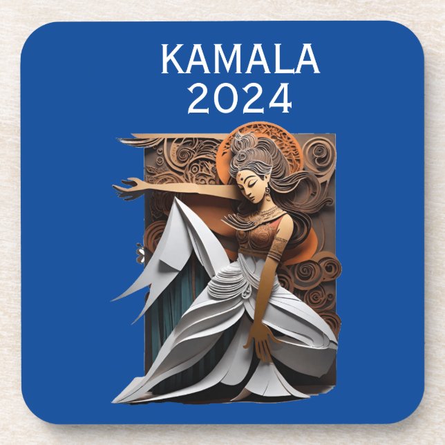 Kamala 2024 for President Thunder_Cove  Coaster (Front)