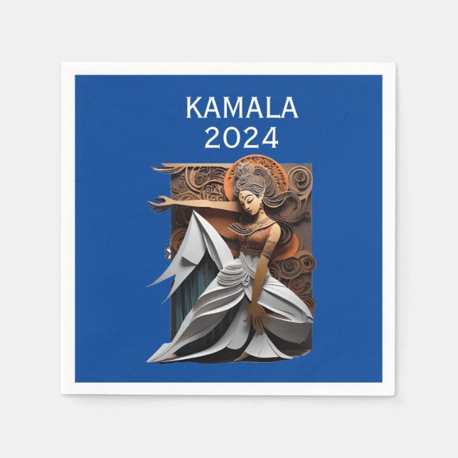 Kamala 2024 for President Thunder_Cove  Napkin (Front)