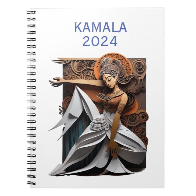 Kamala 2024 for President Thunder_Cove  Notebook (Front)