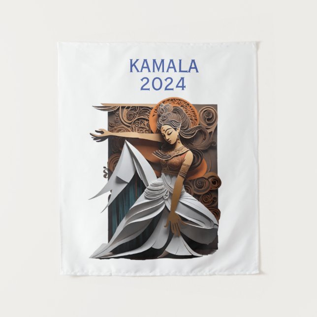 Kamala 2024 for President Thunder_Cove  Tapestry (Front)