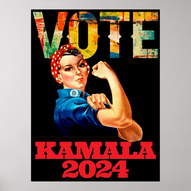 Kamala 2024 Nasty Women Vote Political Poster (Front)
