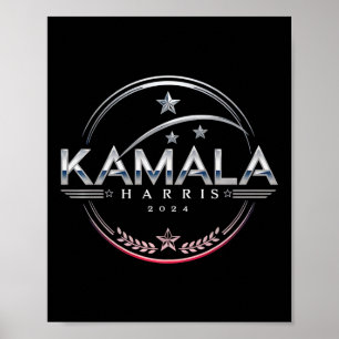 Kamala 2024 President Elect Campaign Vote Democrat Poster