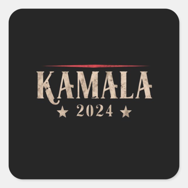 Kamala 2024 square sticker (Front)