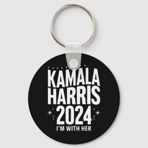Kamala 2024 Support I'm With Her Kamala Harris Key Ring
