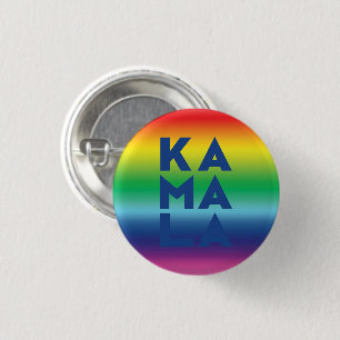 kamala 3 syllables rainbow lgbtq gay pride cm round badge