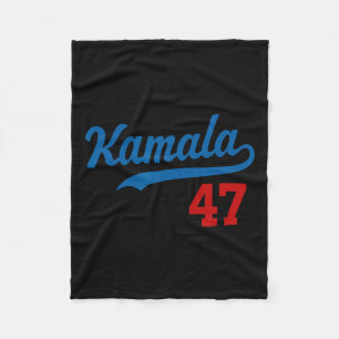 Kamala 47 Baseball Style Kamala Harris 2024 Presid Fleece Blanket