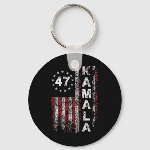 Kamala 47 Kamala47 President Usa America Flag 2024 Key Ring