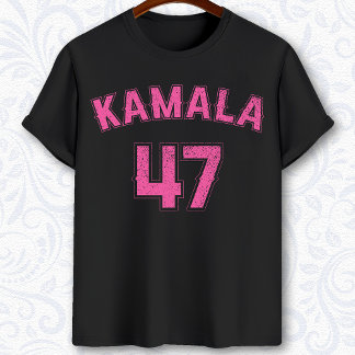 Kamala 47 pink Harris 2024 election campaign T-Shirt