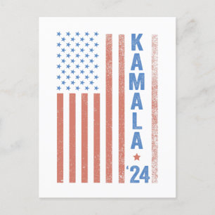 Kamala American Flag President Election  Postcard