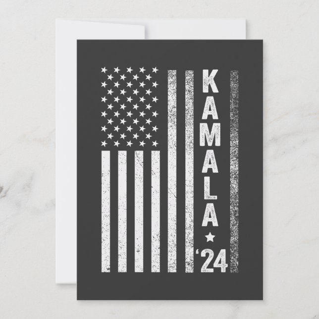 Kamala American Flag President Election USA Invitation (Front)