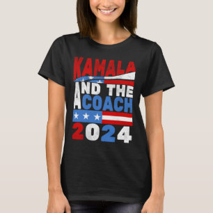 Kamala And The Coach Cat Lady Election 2024 T-Shirt