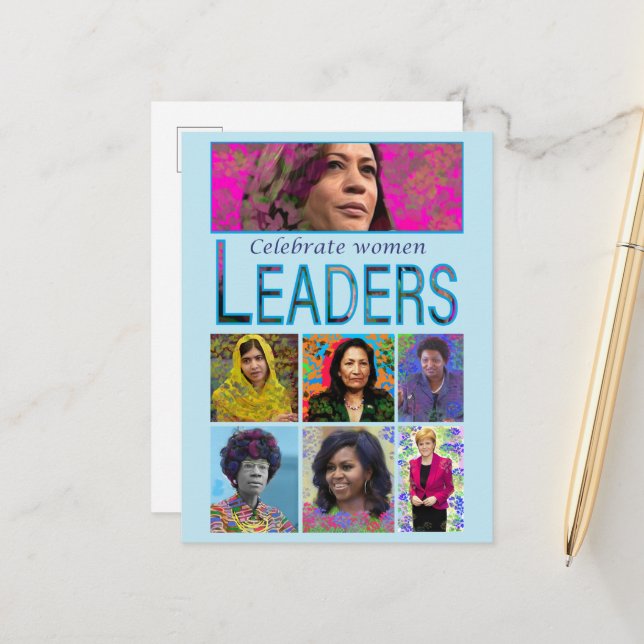 Kamala and Women Leaders Postcard (Front/Back In Situ)