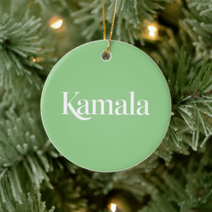 Kamala Brat Kamala Harris for President 2024  Ceramic Ornament