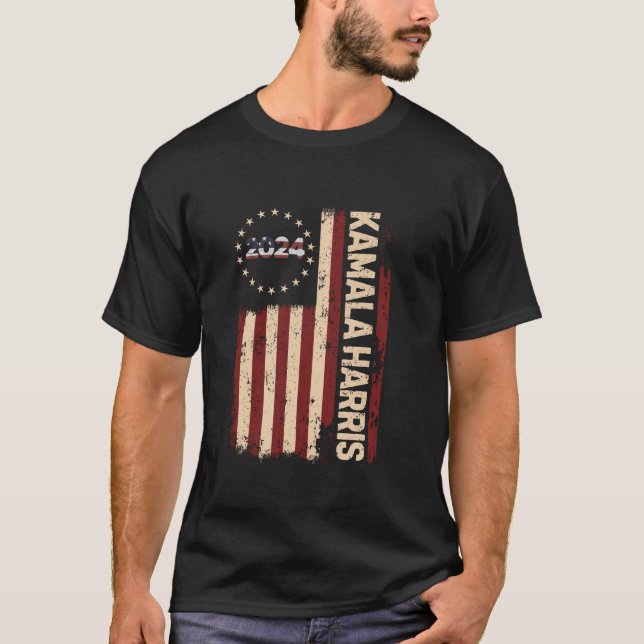 Kamala Brat shirt Flag US Voting Election 2024 Pro (Front)
