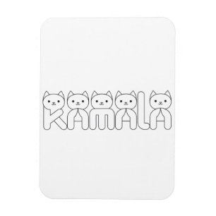  Kamala Cat Letter President 2024  Magnet
